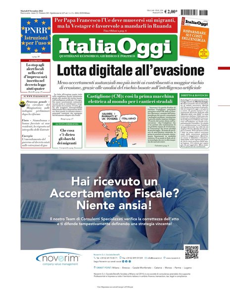 Italia oggi : quotidiano di economia finanza e politica